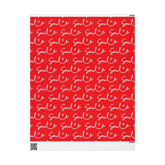 Red Smile Stylish Gift Wrapping Paper for Any Occasion