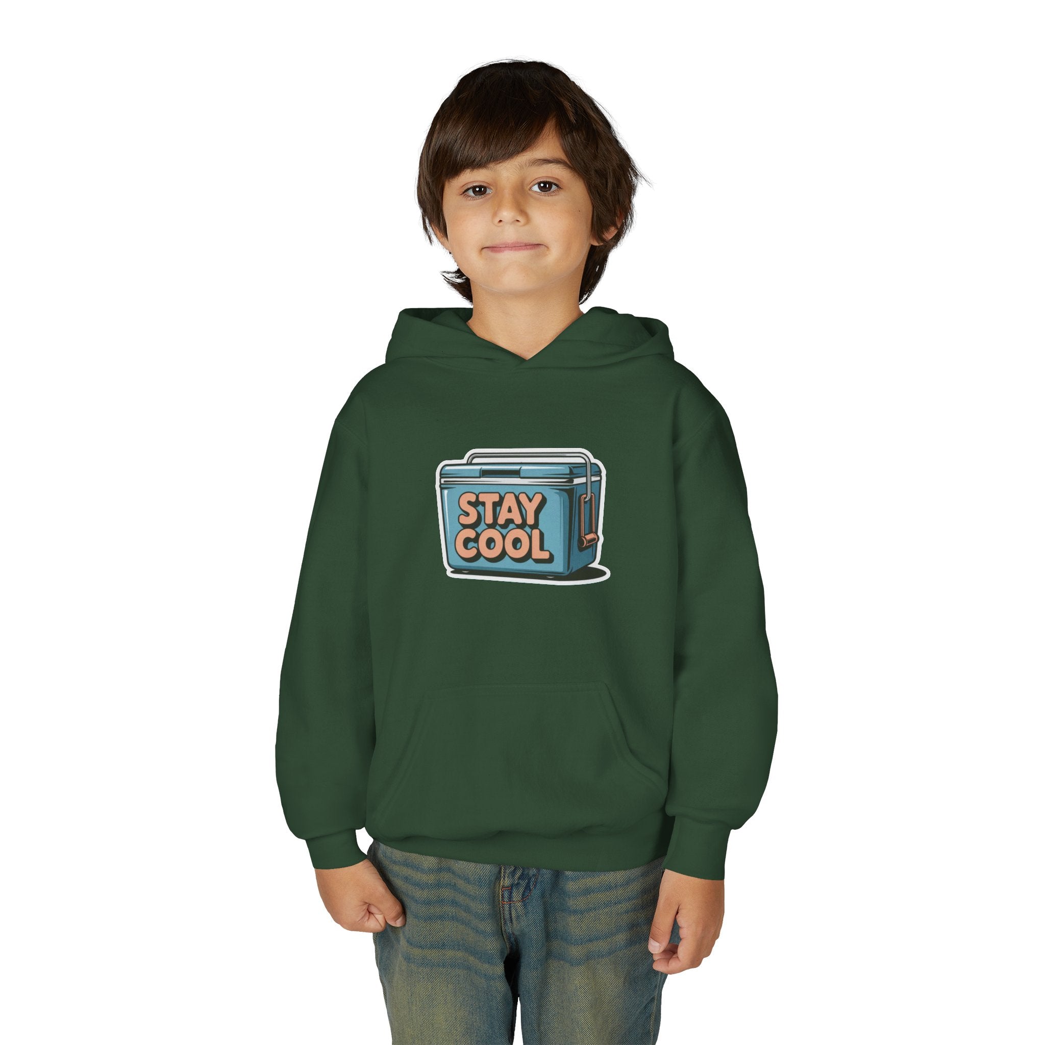 Youth Hooded Sweatshirt - Stay Cool Graphic