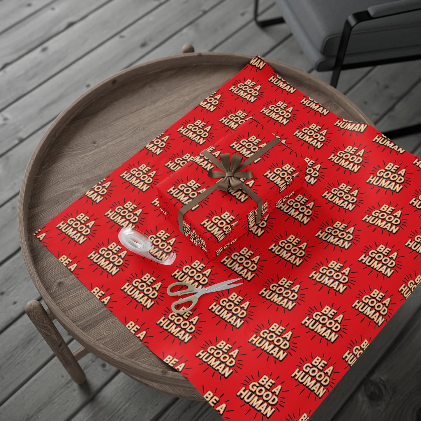 Be a Good Human Gift Wrap (Single Roll)