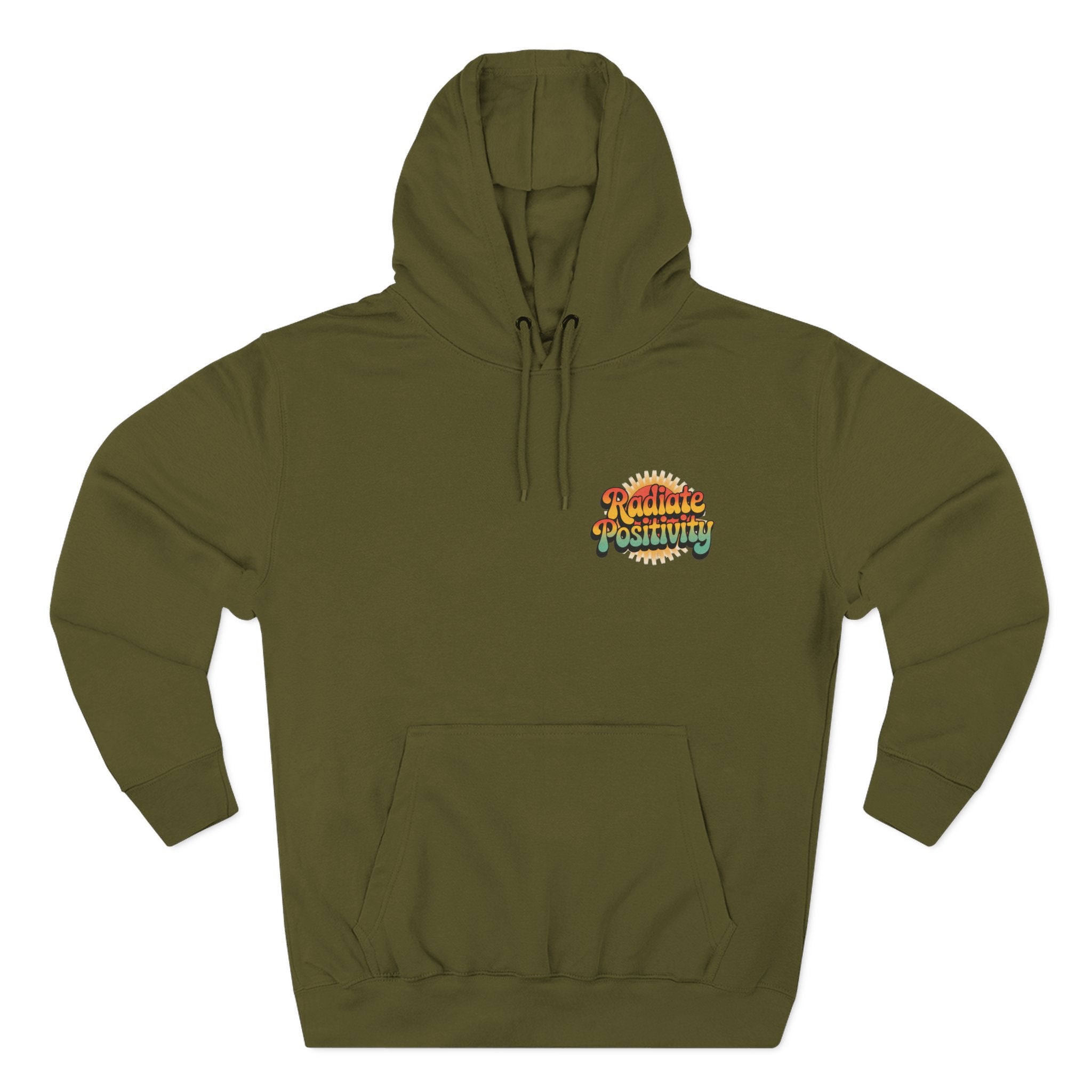 Radiate Positivity Three-Panel Fleece Hoodie