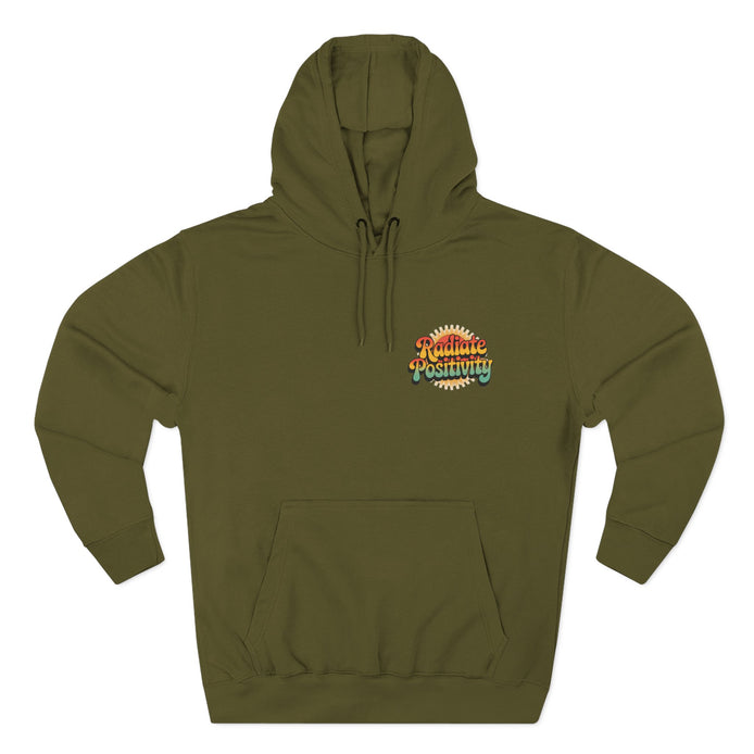 Radiate Positivity Three-Panel Fleece Hoodie