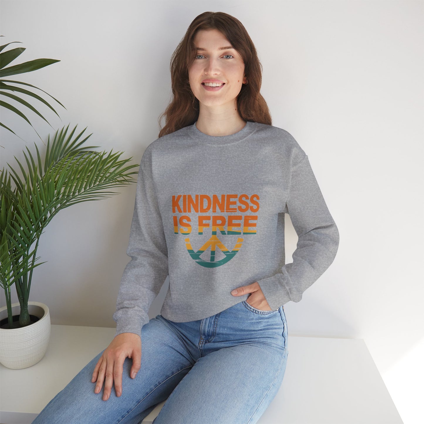 Unisex Kindness is Free Crewneck Sweatshirt