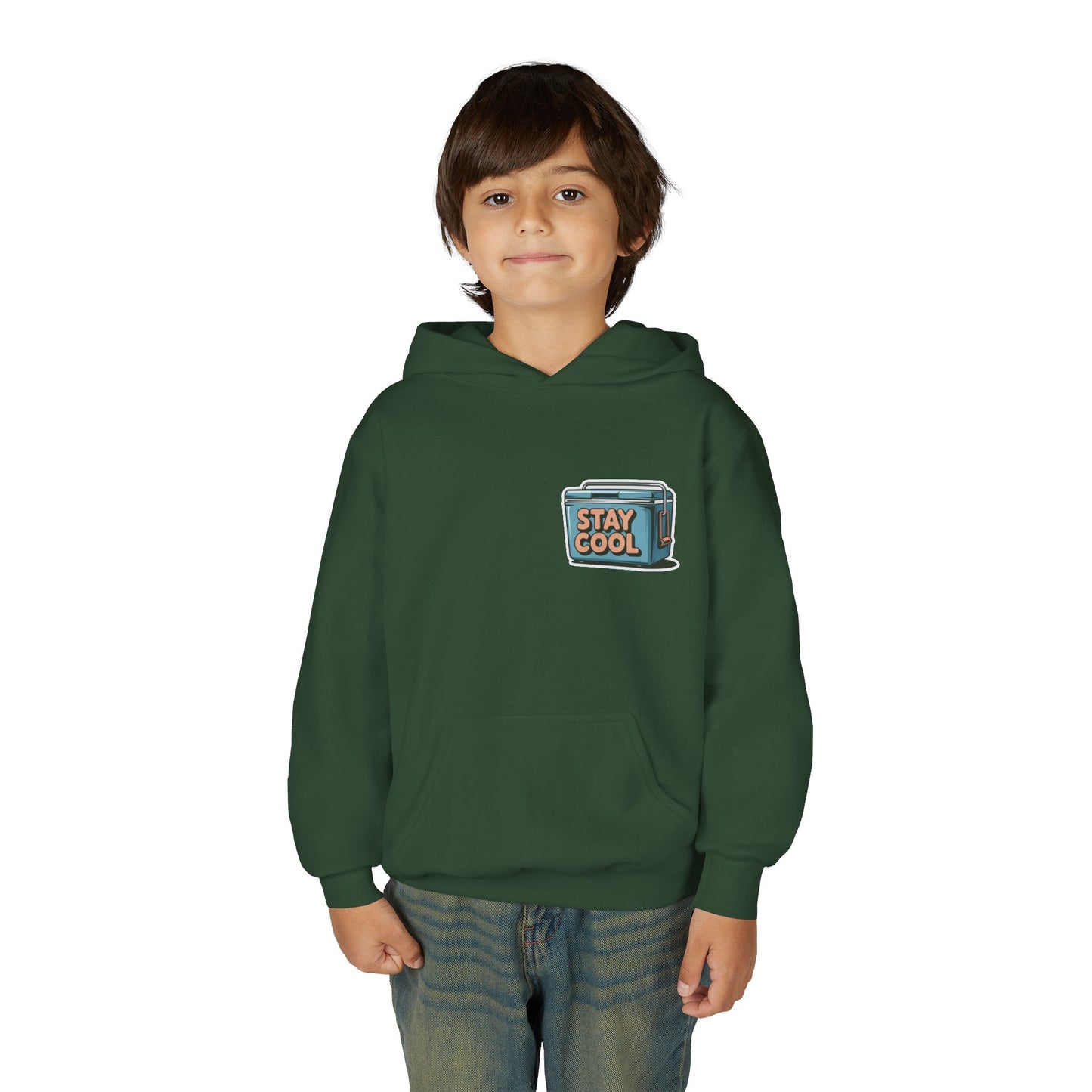 Youth Hooded Sweatshirt - Stay Cool Graphic
