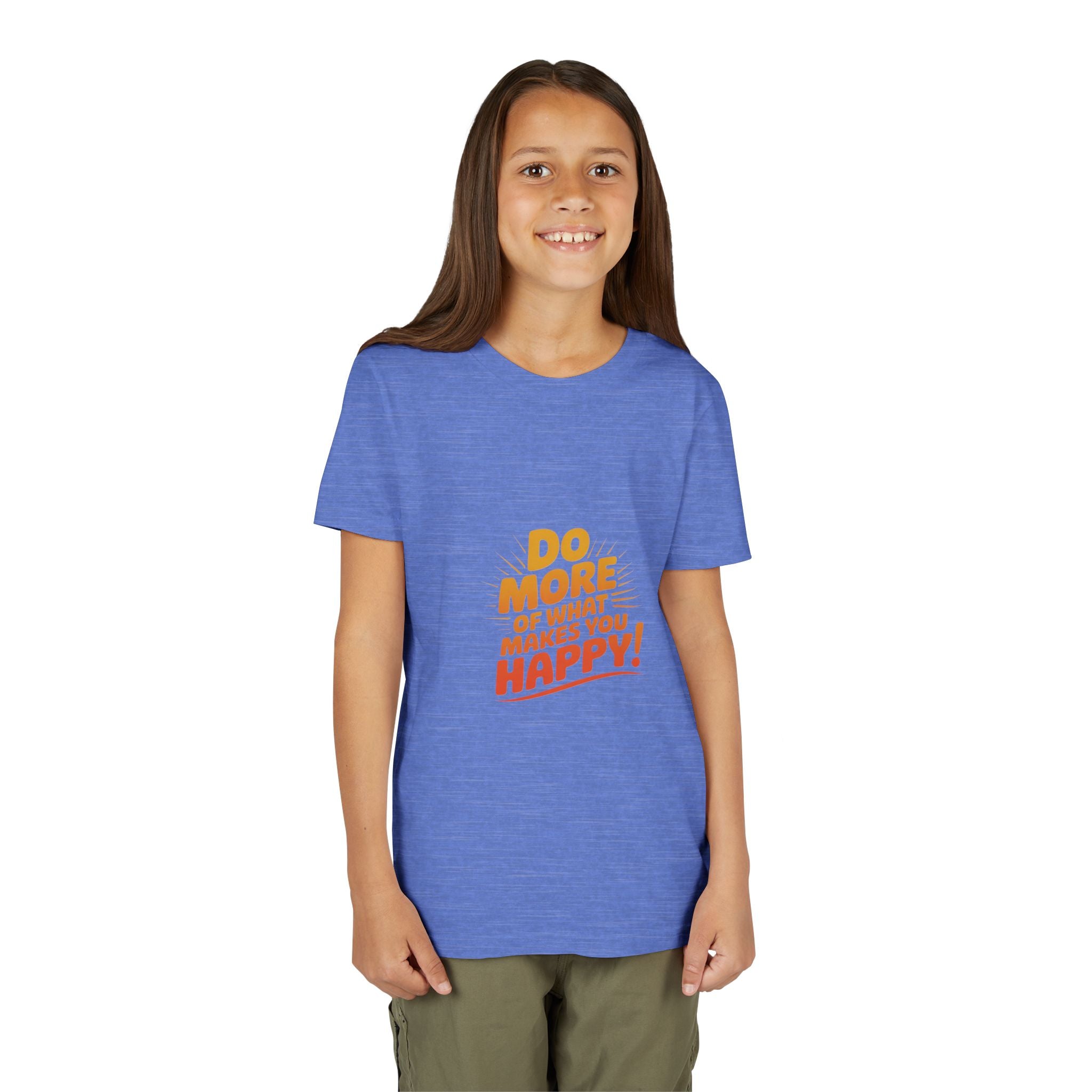 Youth Tee — “Do More of What Makes You Happy!” Positive Graphic Kids T‑Shirt