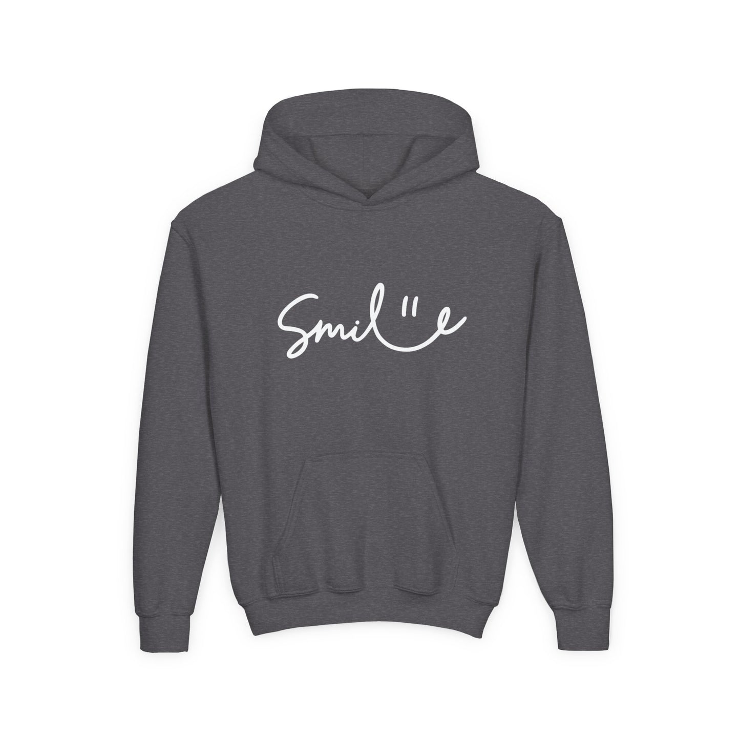 Smile Youth Heavy Blend Hoodie - Cozy, Cheerful Sweatshirt for Kids