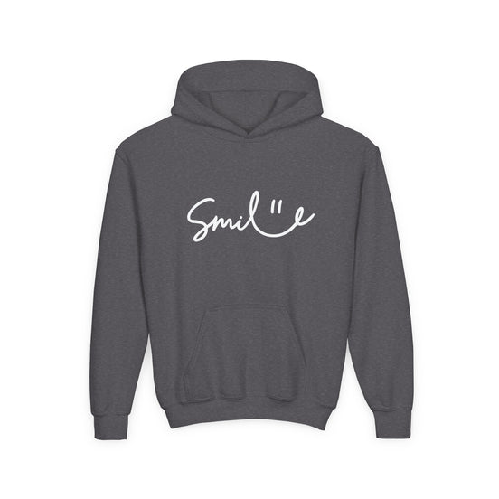 Smile Youth Heavy Blend Hoodie - Cozy, Cheerful Sweatshirt for Kids