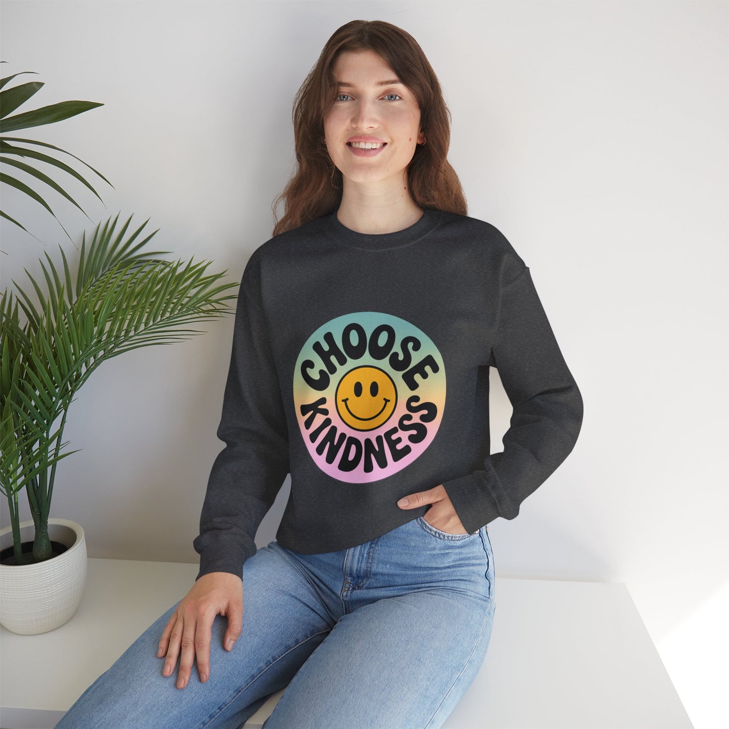 Choose Kindness Unisex Crewneck Sweatshirt - Positive Vibes Apparel