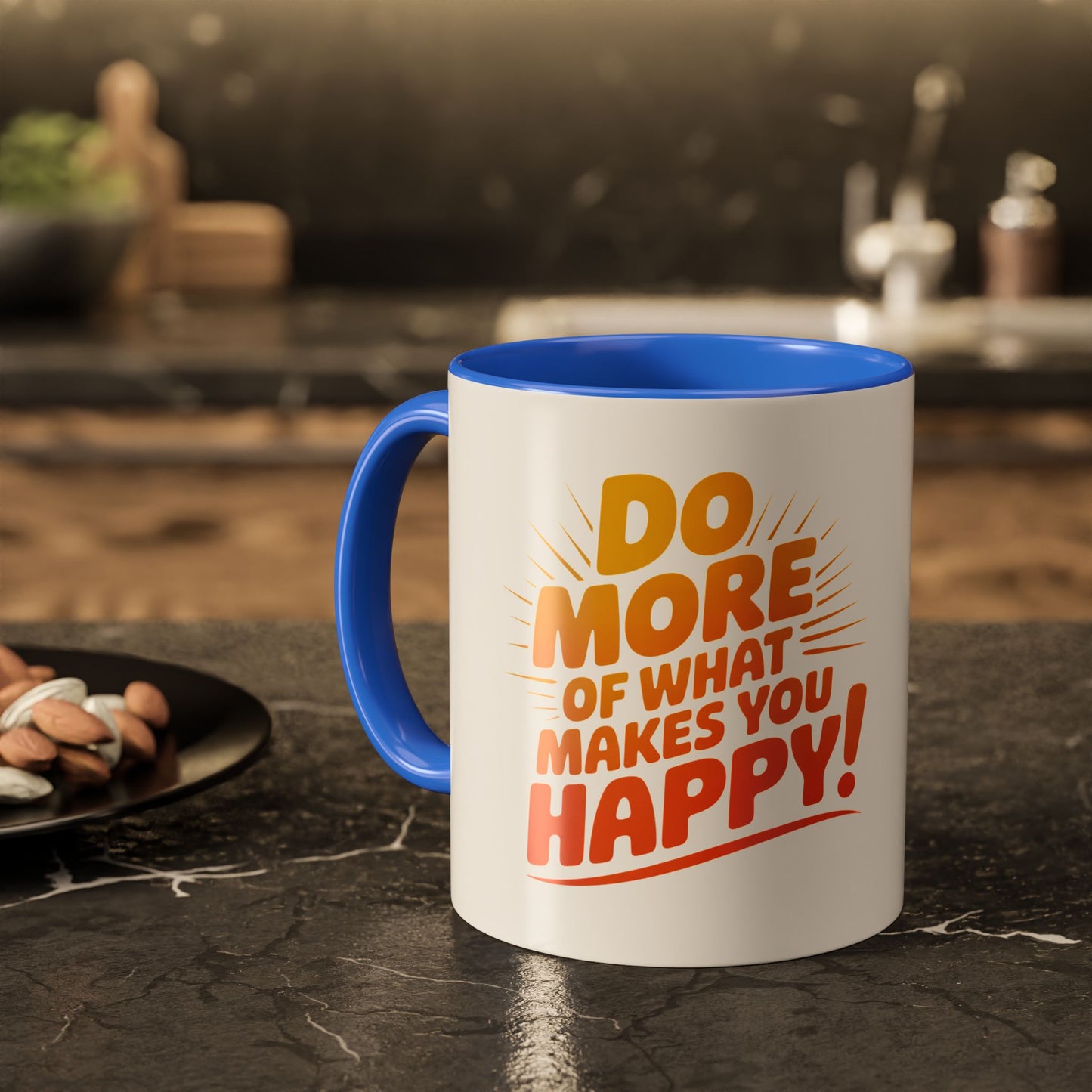 Do More of What Makes You Happy Mug — Colorful 11oz/15oz Ceramic Coffee Cup