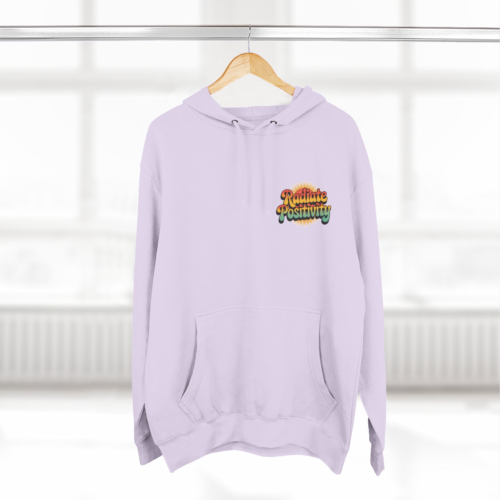 Radiate Positivity Three-Panel Fleece Hoodie