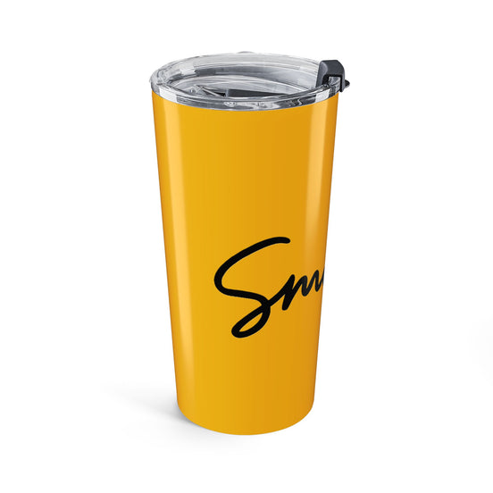 Yellow/Black Smile 20oz Tumbler - Customizable Drinkware for Every Occasion