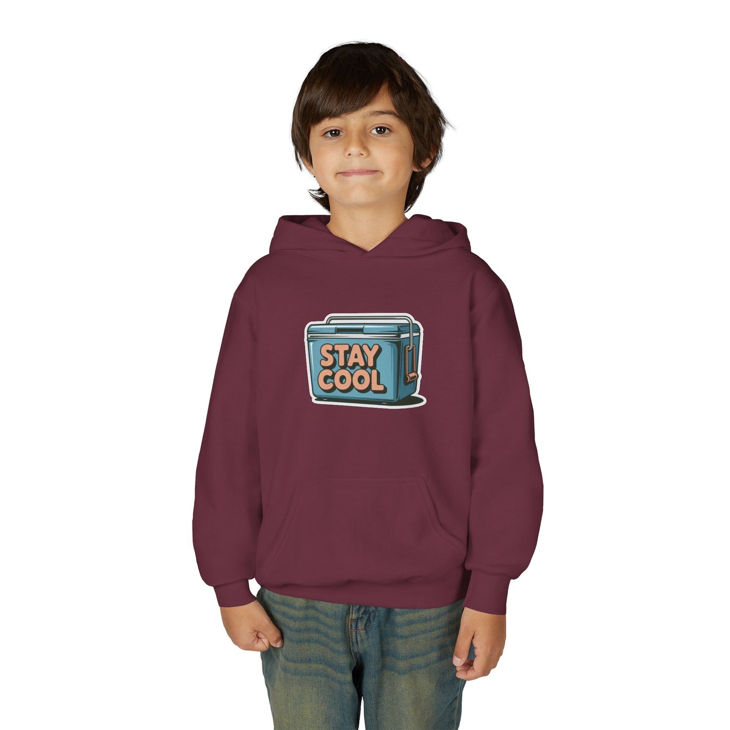Youth Hooded Sweatshirt - Stay Cool Graphic