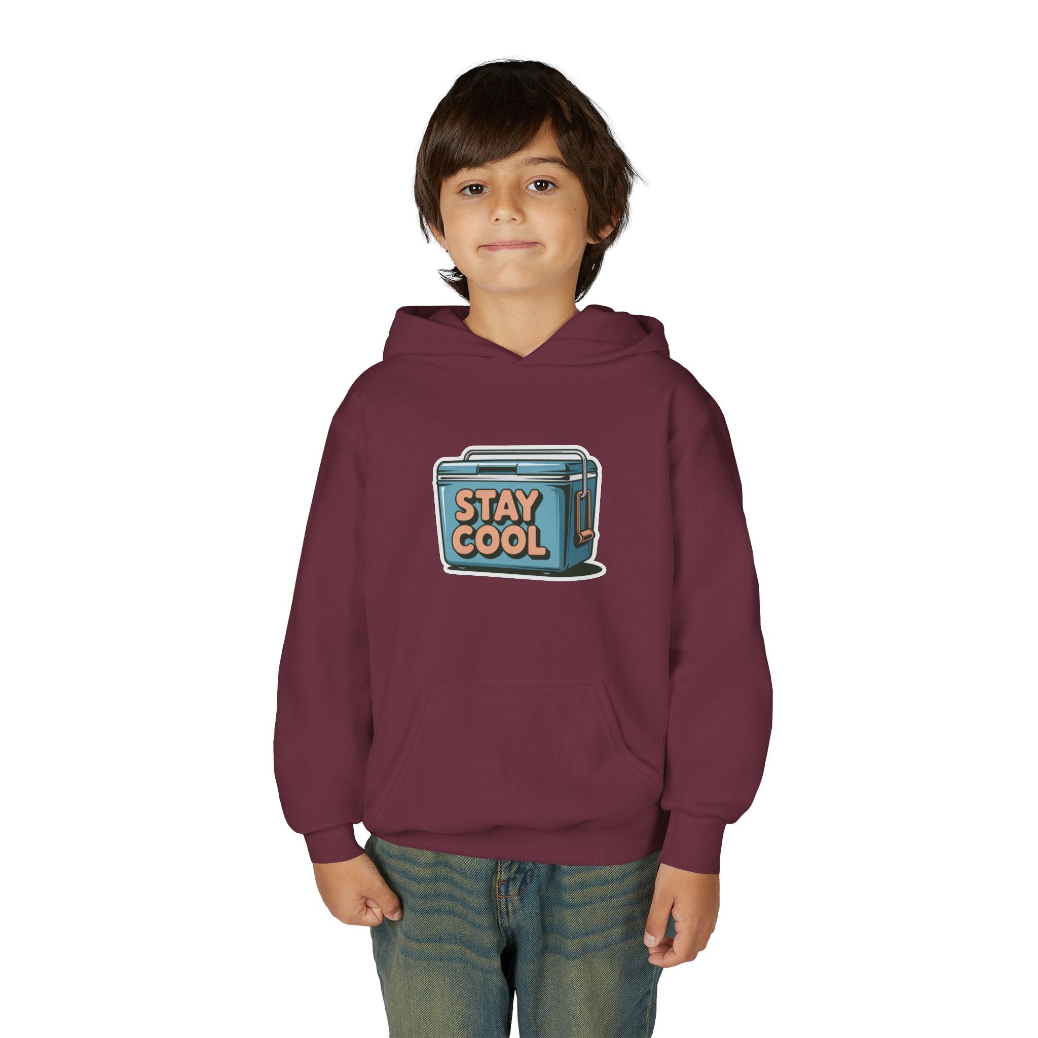 Youth Hooded Sweatshirt - Stay Cool Graphic
