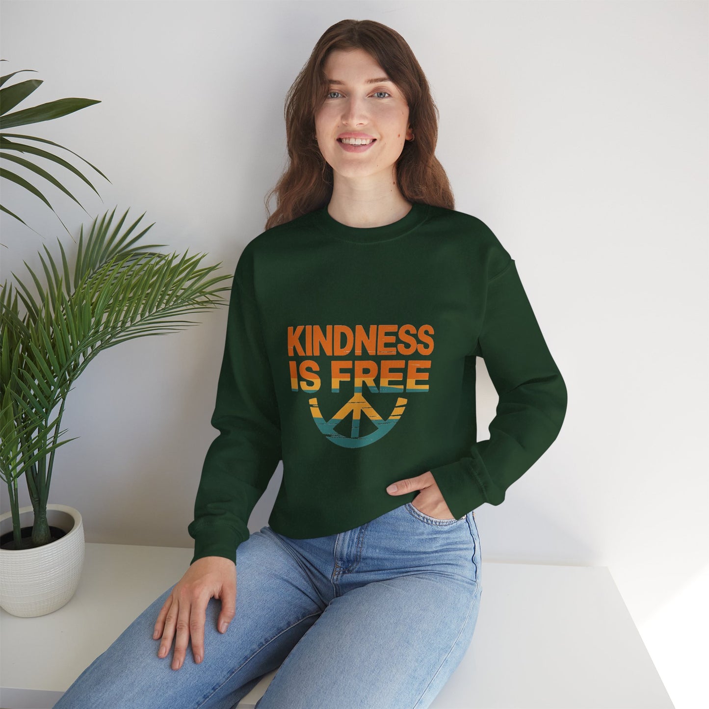 Unisex Kindness is Free Crewneck Sweatshirt