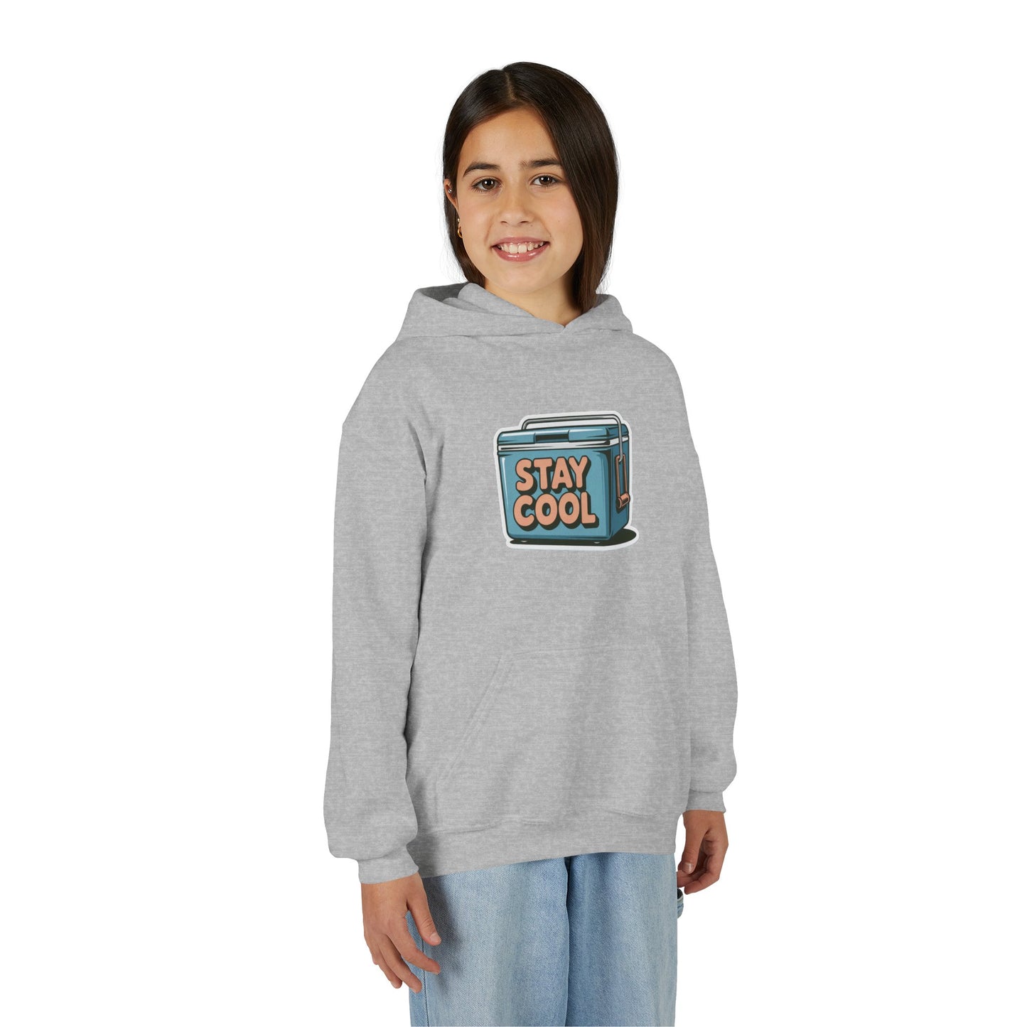 Youth Hooded Sweatshirt - Stay Cool Graphic