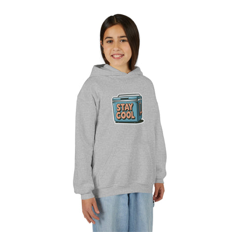 Youth Hooded Sweatshirt - Stay Cool Graphic
