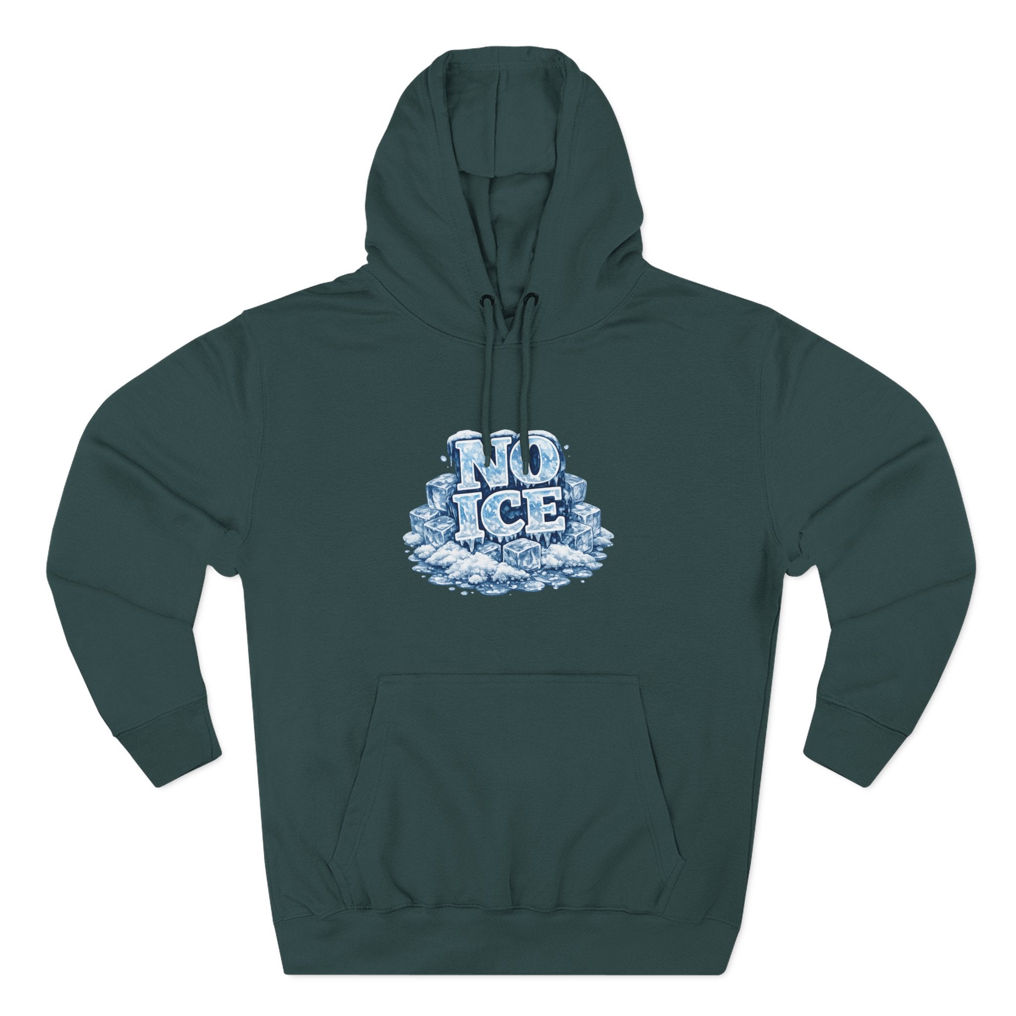 No ICE Graphic Hoodie — Funny Winter Climate Change Sweatshirt