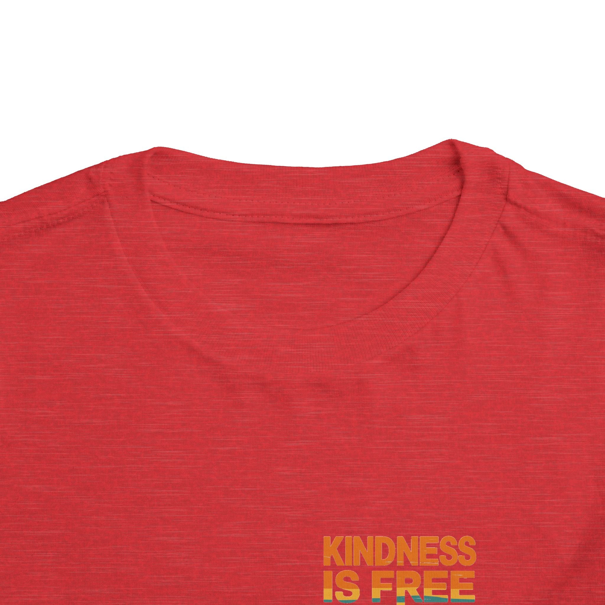 Toddler Short Sleeve Tee - Kindness Is Free Peace Design