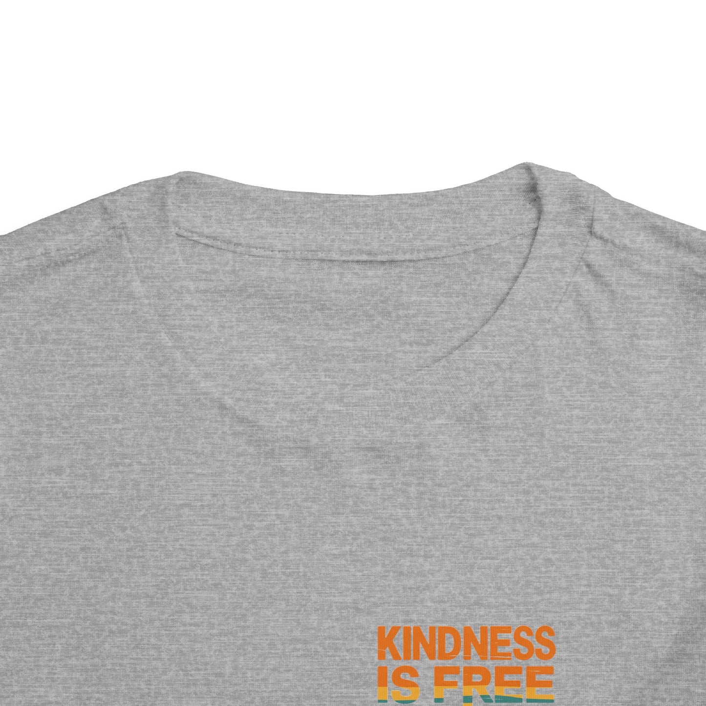 Toddler Short Sleeve Tee - Kindness Is Free Peace Design