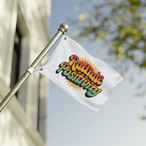 Radiate Positivity Double Sided Flag