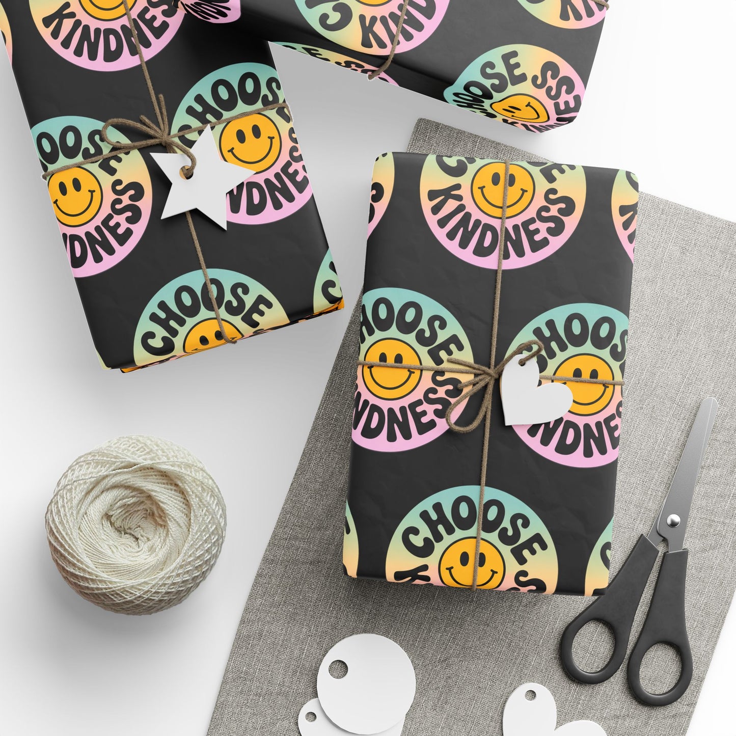 Black Choose Kindness Wrapping Papers