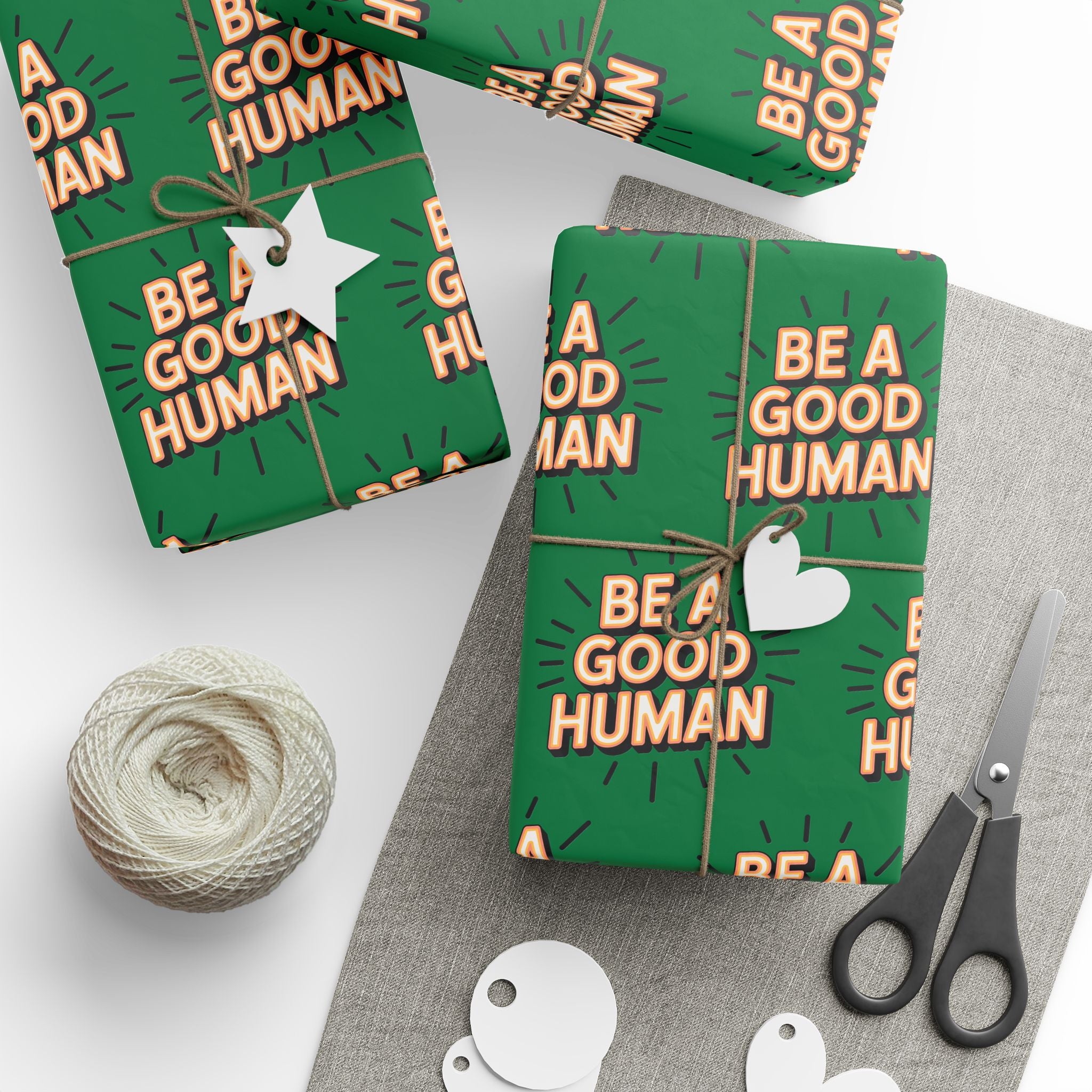 Be a Good Human Gift Wrap (Single Roll)
