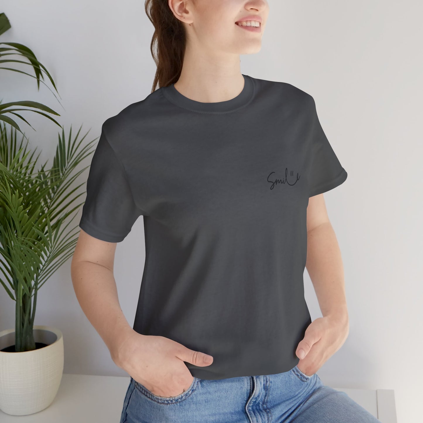 Smile Unisex Short Sleeve Tee - Soft, Casual Shirt for Everyday Wear