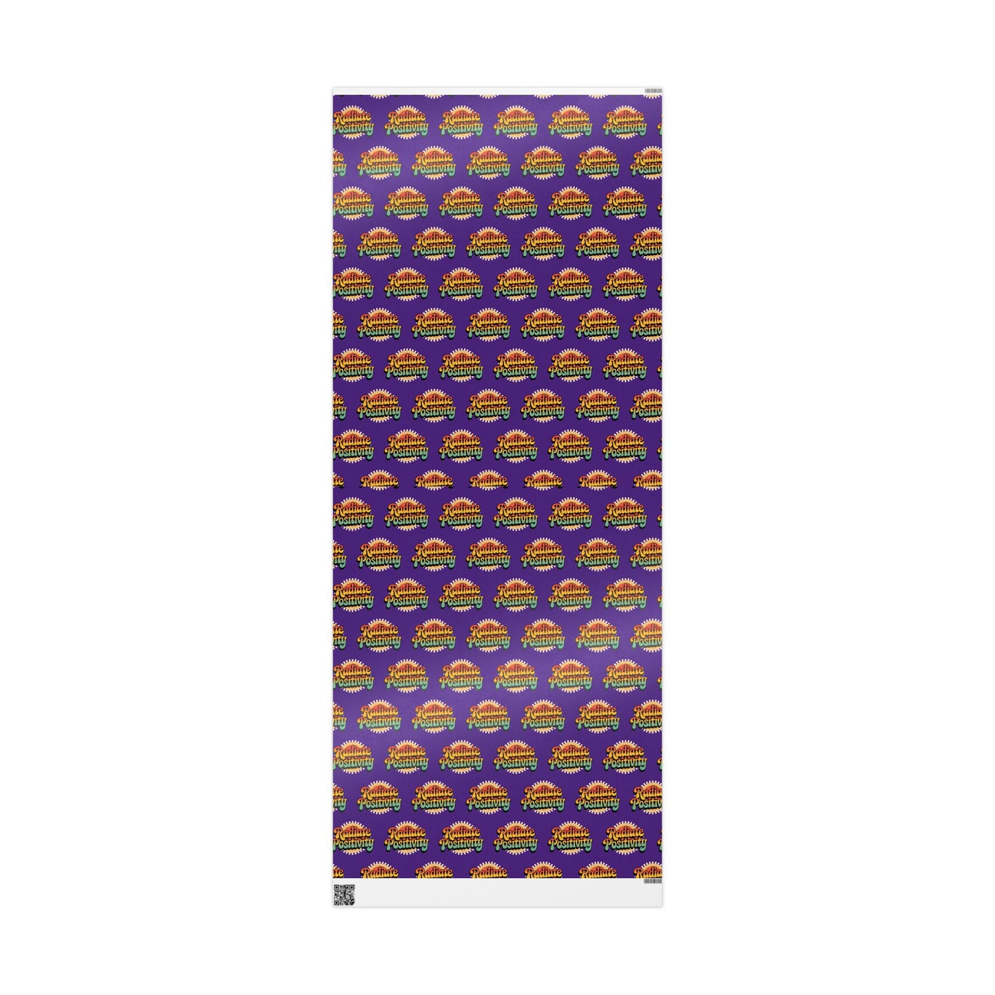Purple Radiate Positivity Wrapping Paper for Celebrations