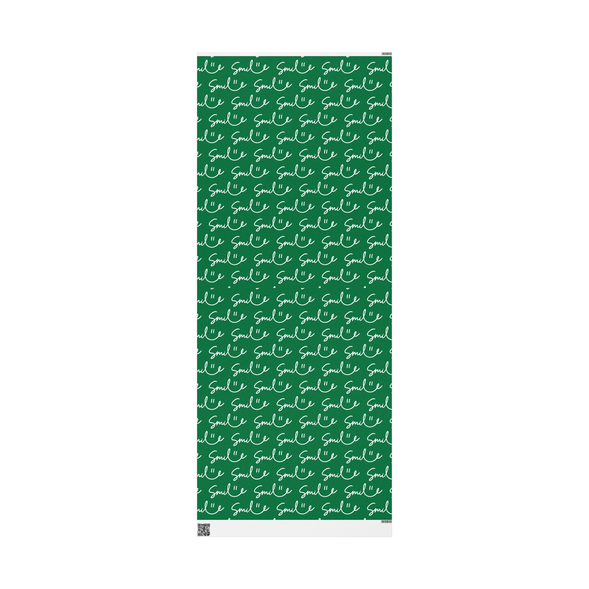 Green Smile Stylish Gift Wrapping Paper for Any Occasion