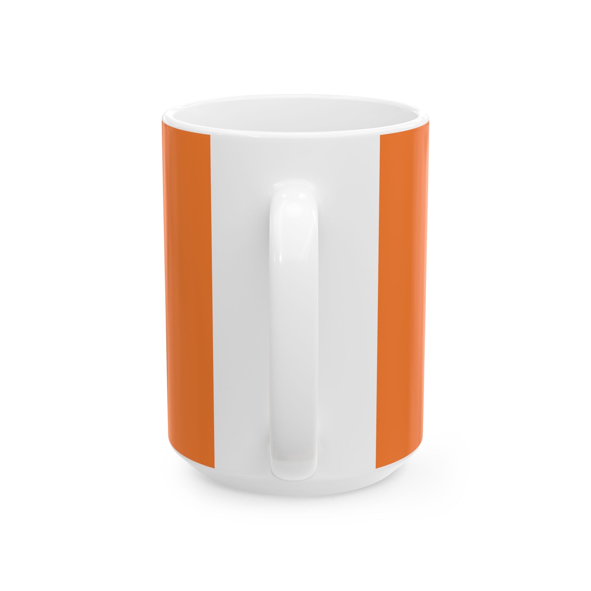 Orange Radiate Positivity Ceramic Coffee Mug,  11oz & 15oz