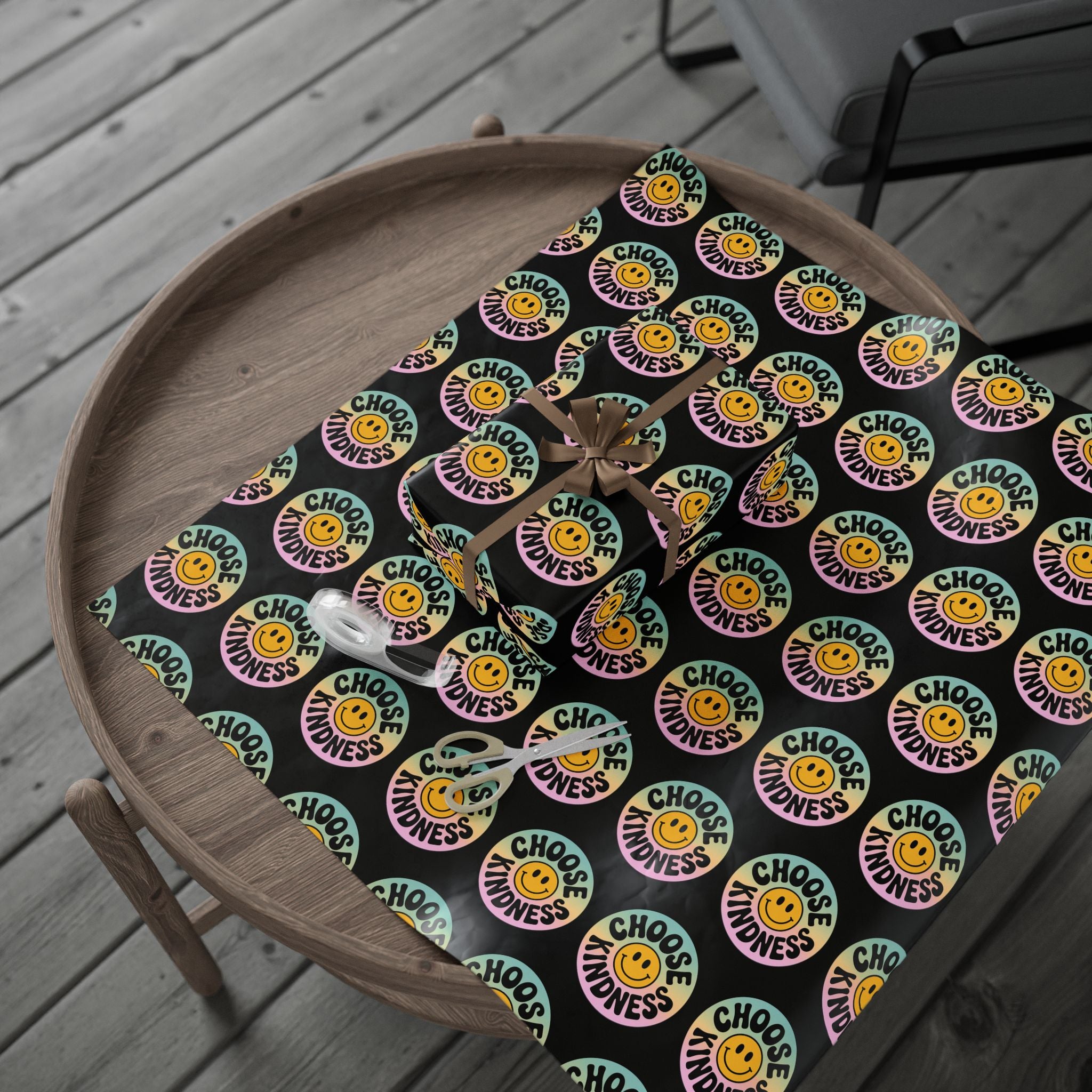 Black Choose Kindness Wrapping Papers