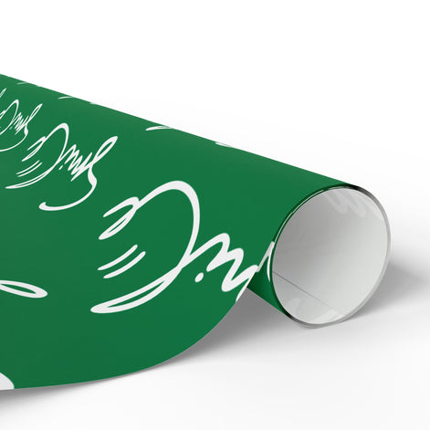 Green Smile Stylish Gift Wrapping Paper for Any Occasion