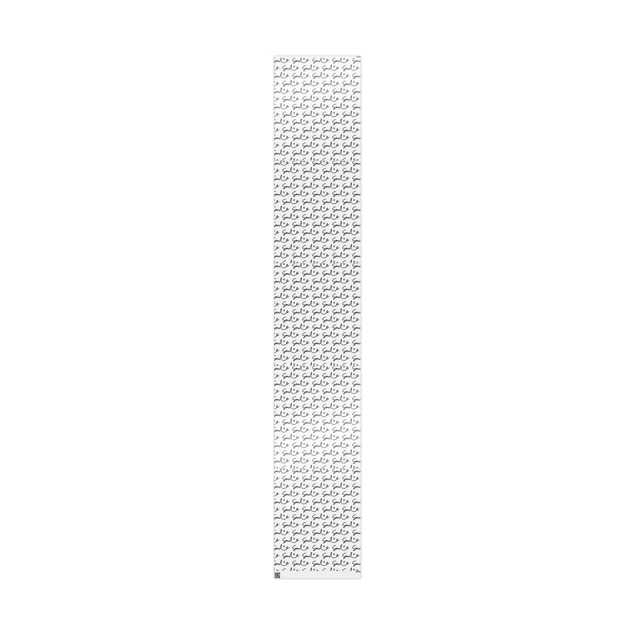 White/Black Smile Stylish Gift Wrapping Paper for Any Occasion