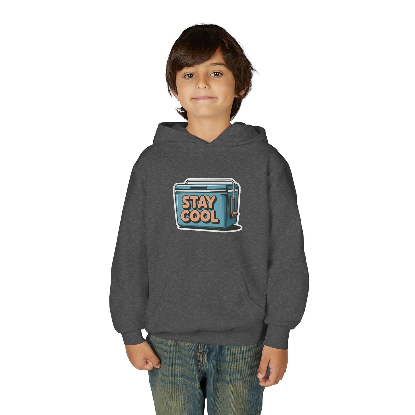 Youth Hooded Sweatshirt - Stay Cool Graphic