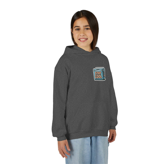 Youth Hooded Sweatshirt - Stay Cool Graphic
