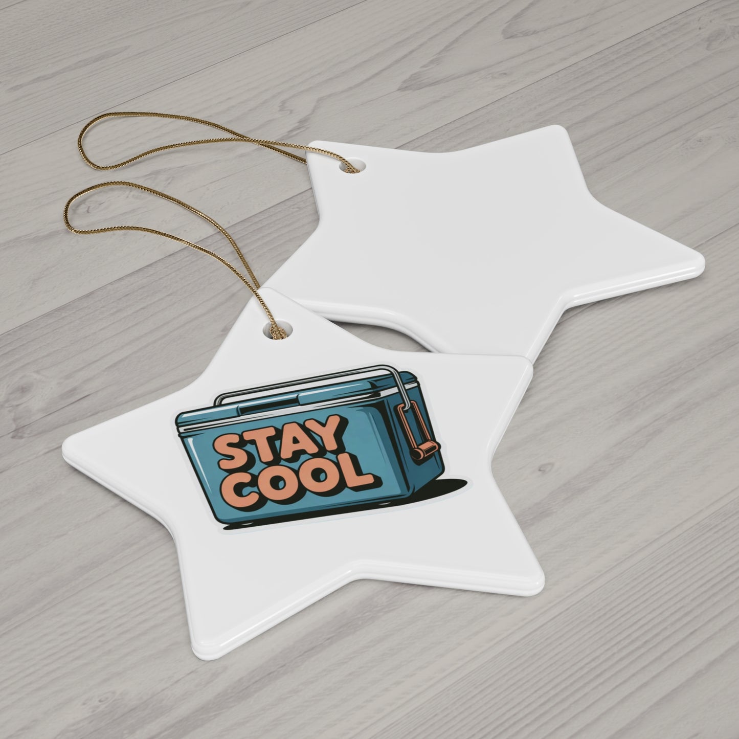 Stay Cool Ceramic Ornaments - Fun Holiday Decorations