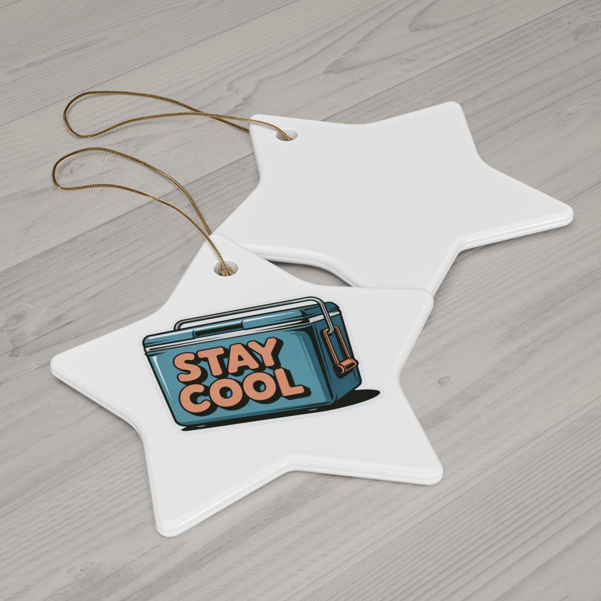 Stay Cool Ceramic Ornaments - Fun Holiday Decorations