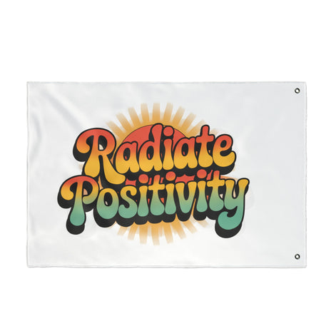 Radiate Positivity Double Sided Flag