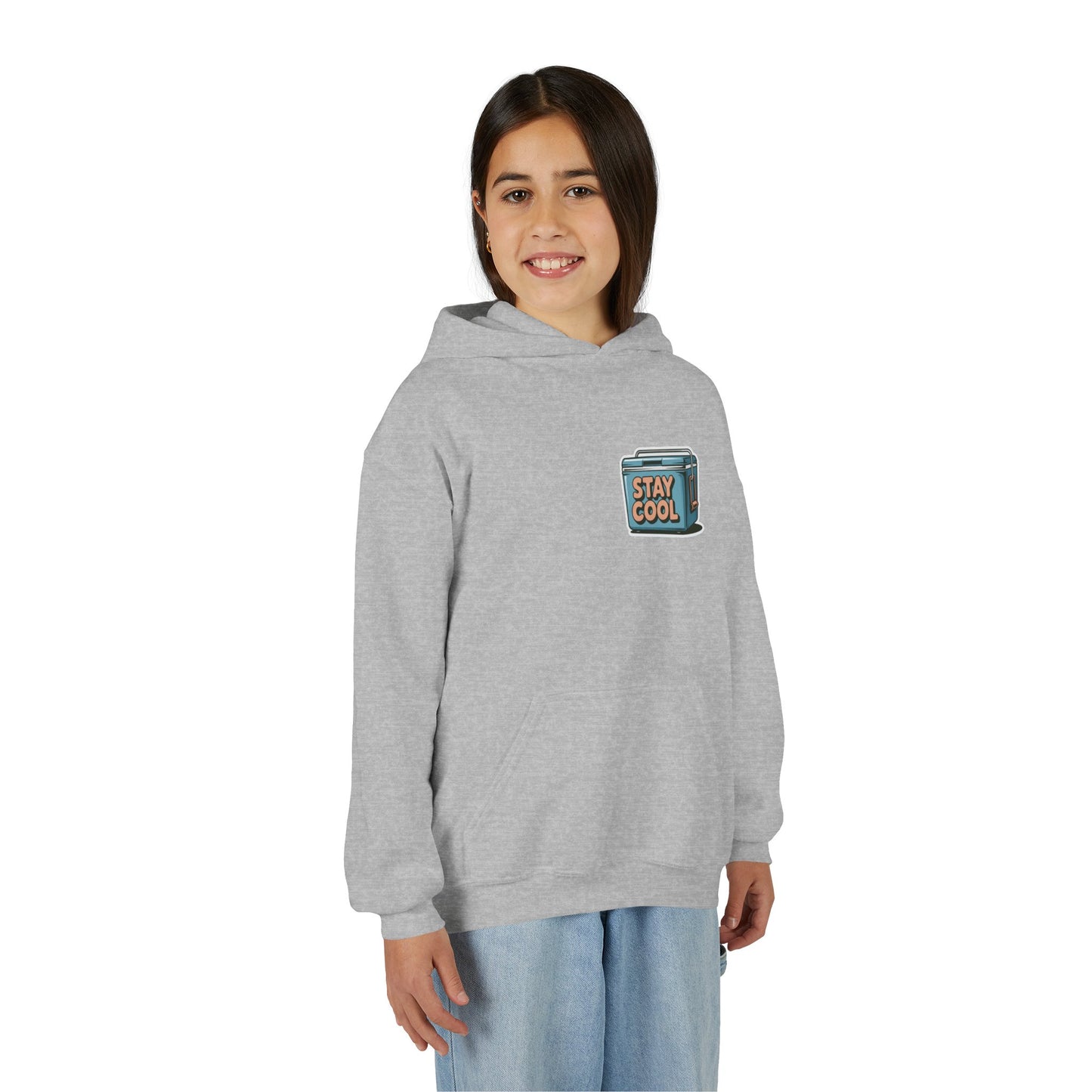 Youth Hooded Sweatshirt - Stay Cool Graphic
