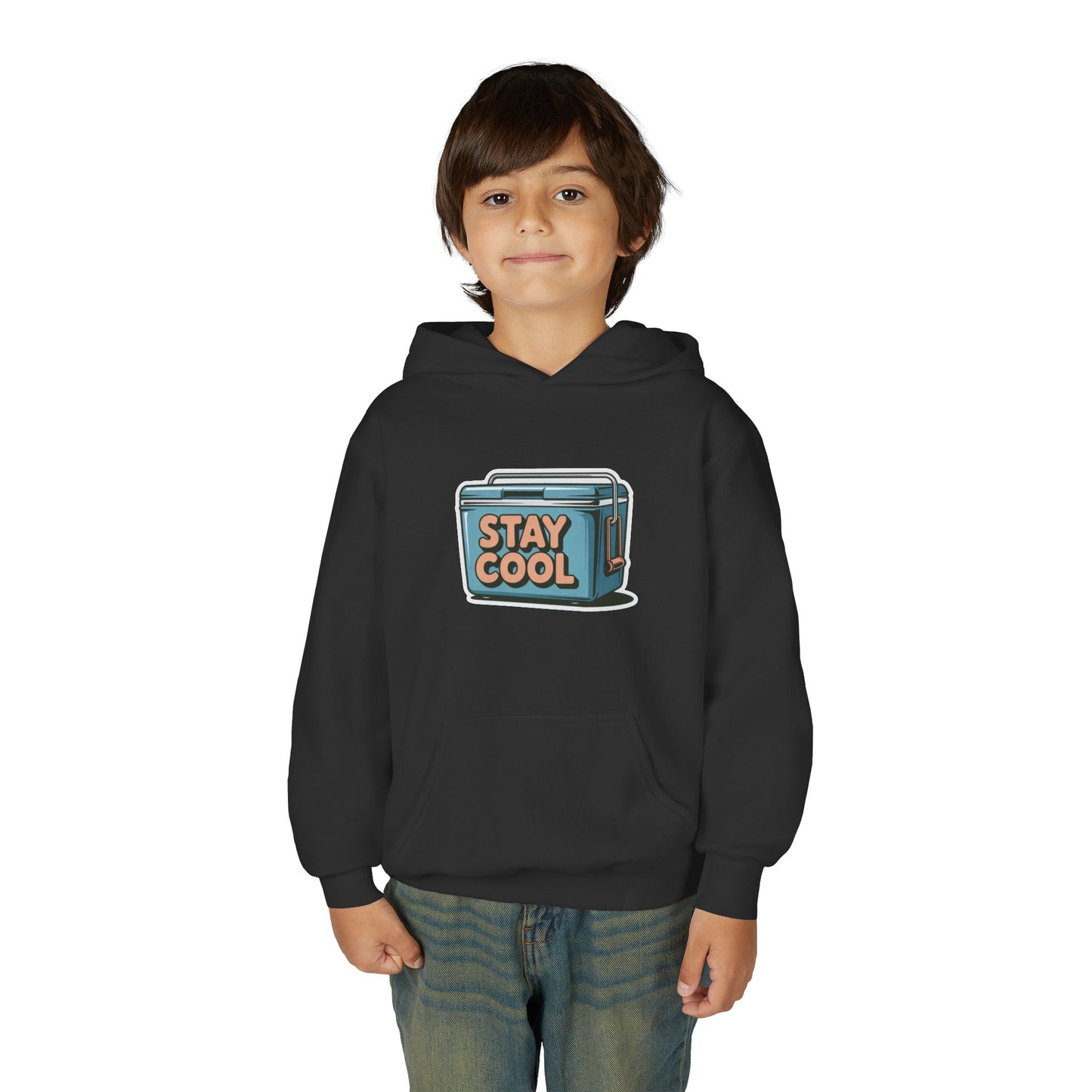 Youth Hooded Sweatshirt - Stay Cool Graphic