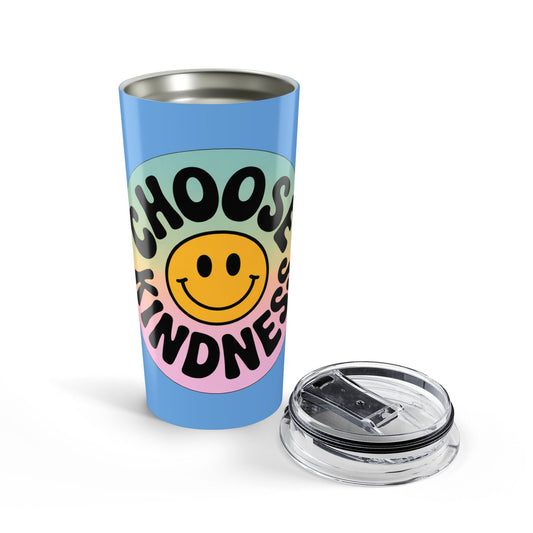 Light Blue Choose Kindness Tumblers – 20oz Travel Mugs for Positive Vibes