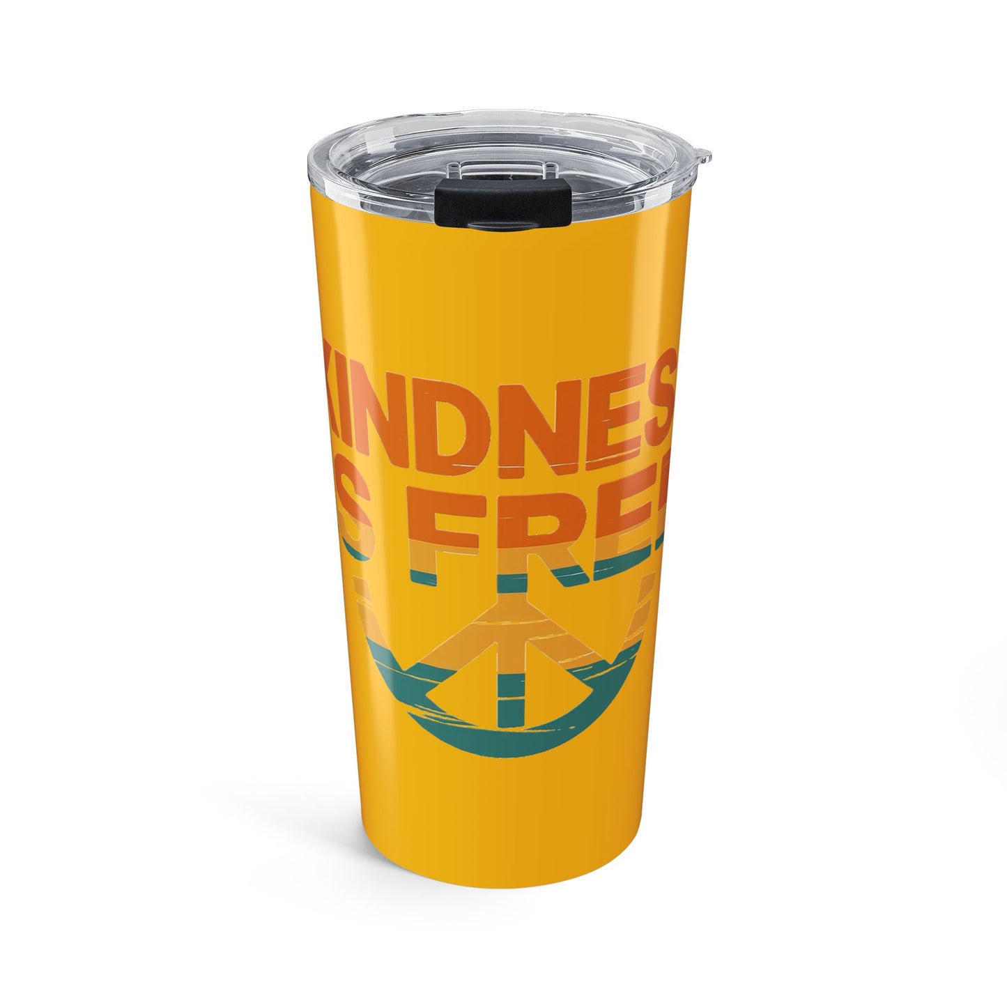 20oz Kindness Is Free Tumbler - Inspiring Quote Travel Mug